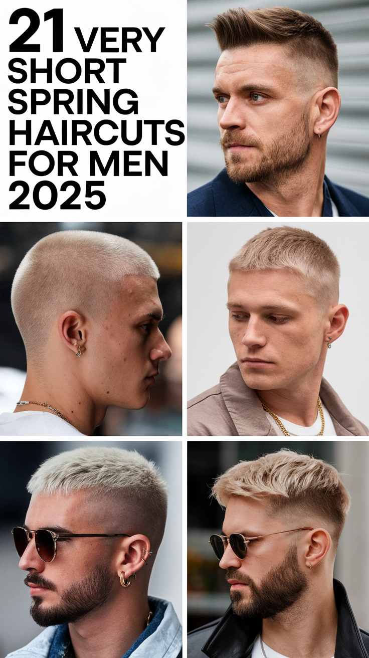 21 Very Short Spring Haircuts for Men 2025 – Trendy Styles and Ideas