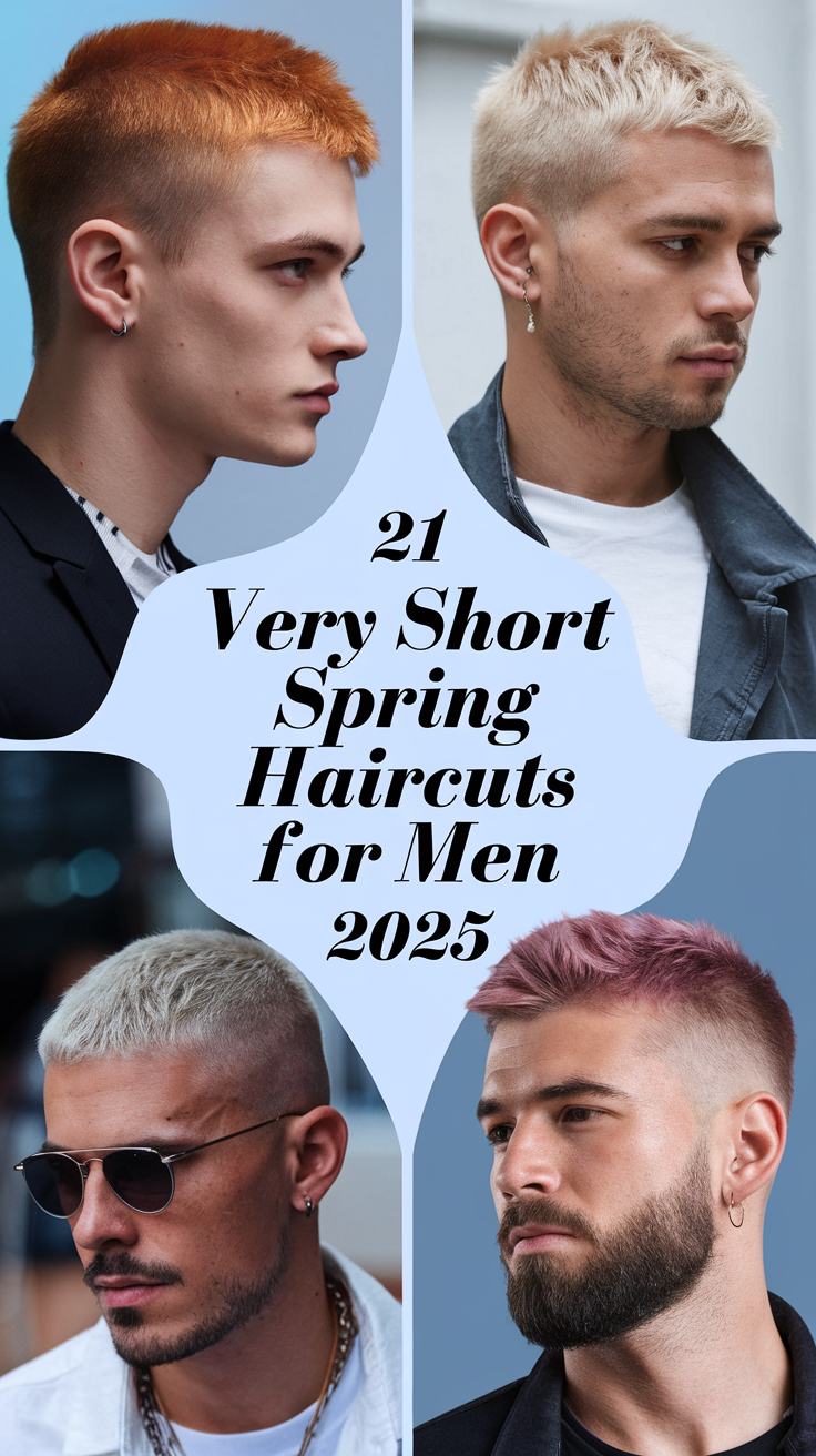 21 Very Short Spring Haircuts for Men 2025 – Trendy Styles and Ideas