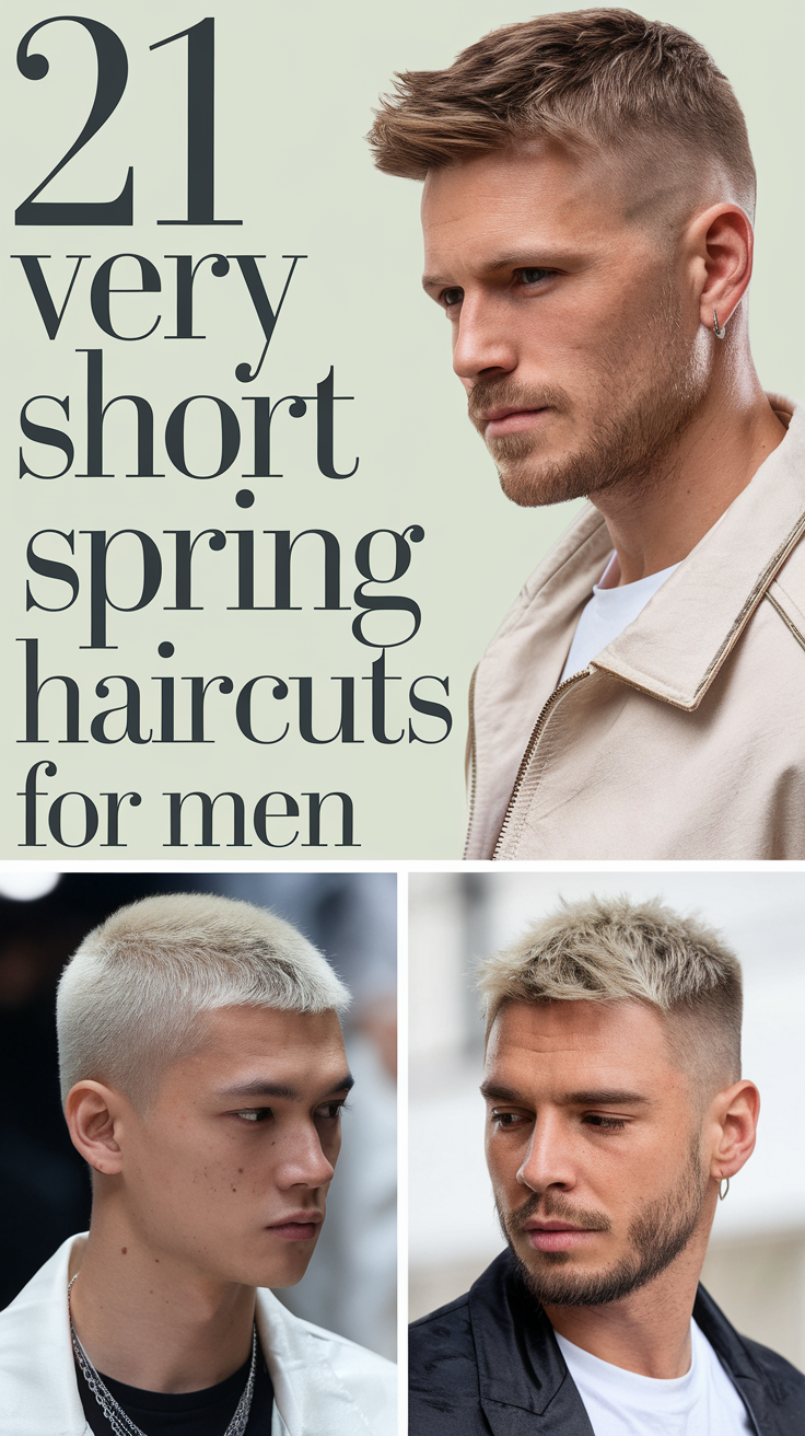 21 Very Short Spring Haircuts for Men 2025 – Trendy Styles and Ideas