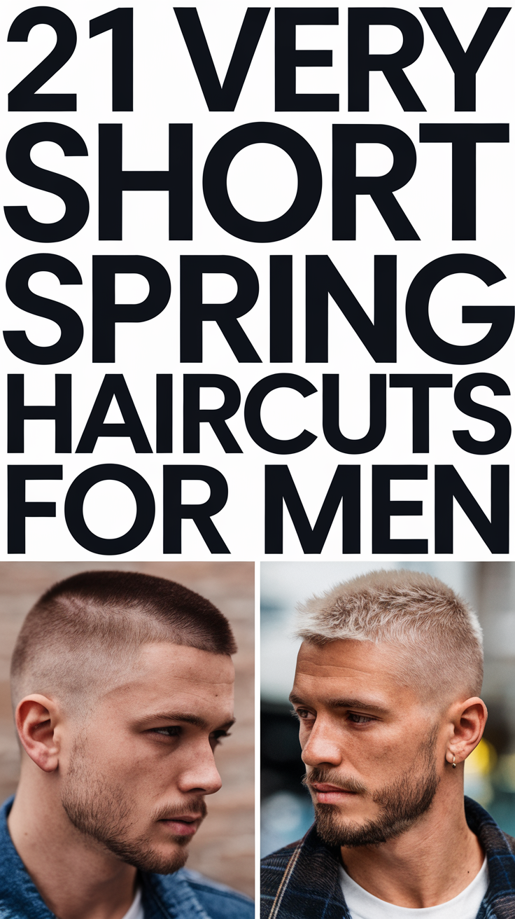 21 Very Short Spring Haircuts for Men 2025 – Trendy Styles and Ideas