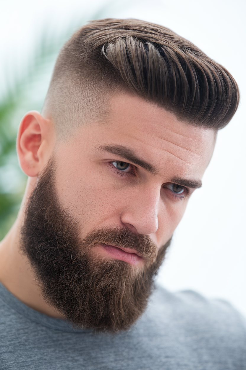 22 Men's Haircut Long Top Short Sides Styles – Modern Fade, Undercut, & Hairstyle Ideas