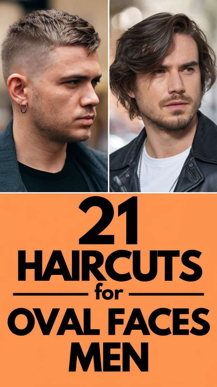 21 Best Haircuts for Oval Faces Men Ideas – Short, Medium, and Curly Styles