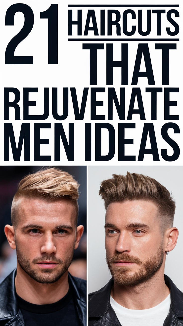 21 Ideas Haircuts That Rejuvenate Men – Best Styles for a Fresh, Youthful Look in 2025