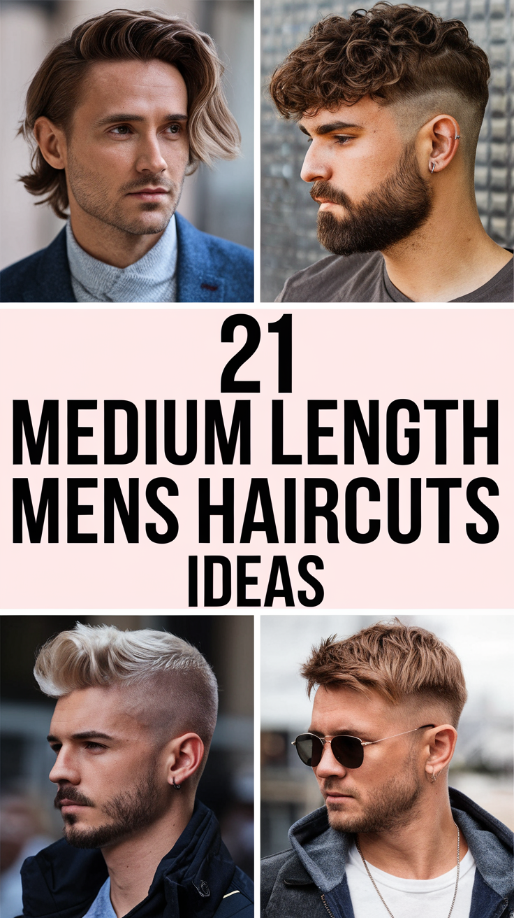 21 Best Medium Length Mens Haircuts Ideas – Trendy Wavy, Curly & Shaggy Styles