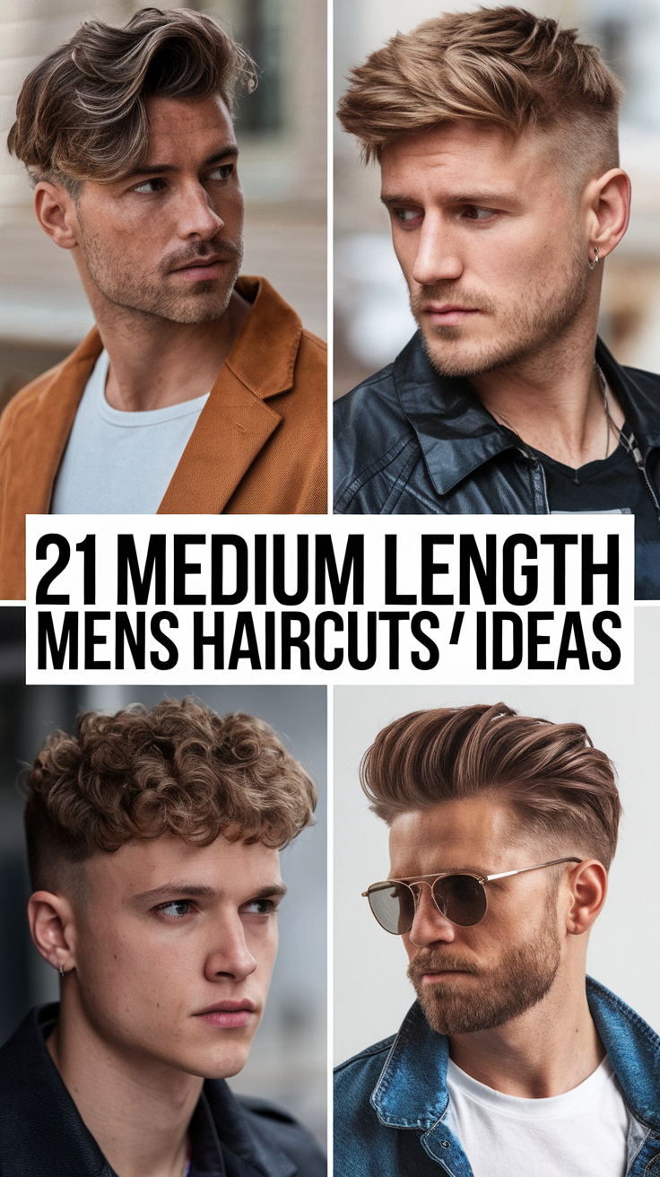 21 Best Medium Length Mens Haircuts Ideas – Trendy Wavy, Curly & Shaggy Styles