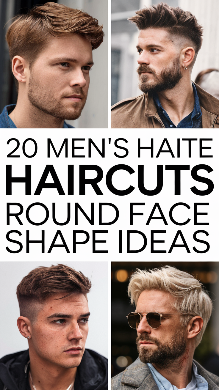 20 Ideas Best Men’s Haircuts for Round Face Shape – Short, Wavy, Curly, & Masculine Styles