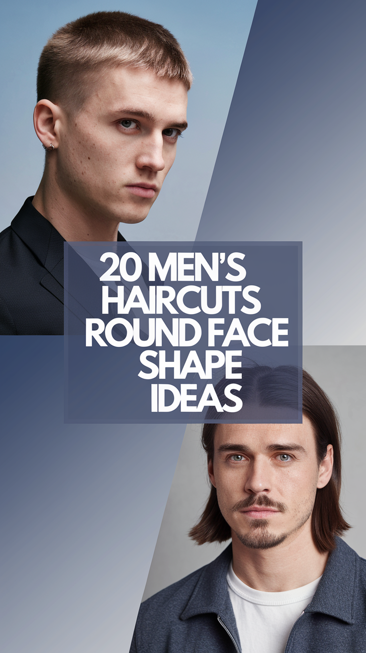 20 Ideas Best Men’s Haircuts for Round Face Shape – Short, Wavy, Curly, & Masculine Styles