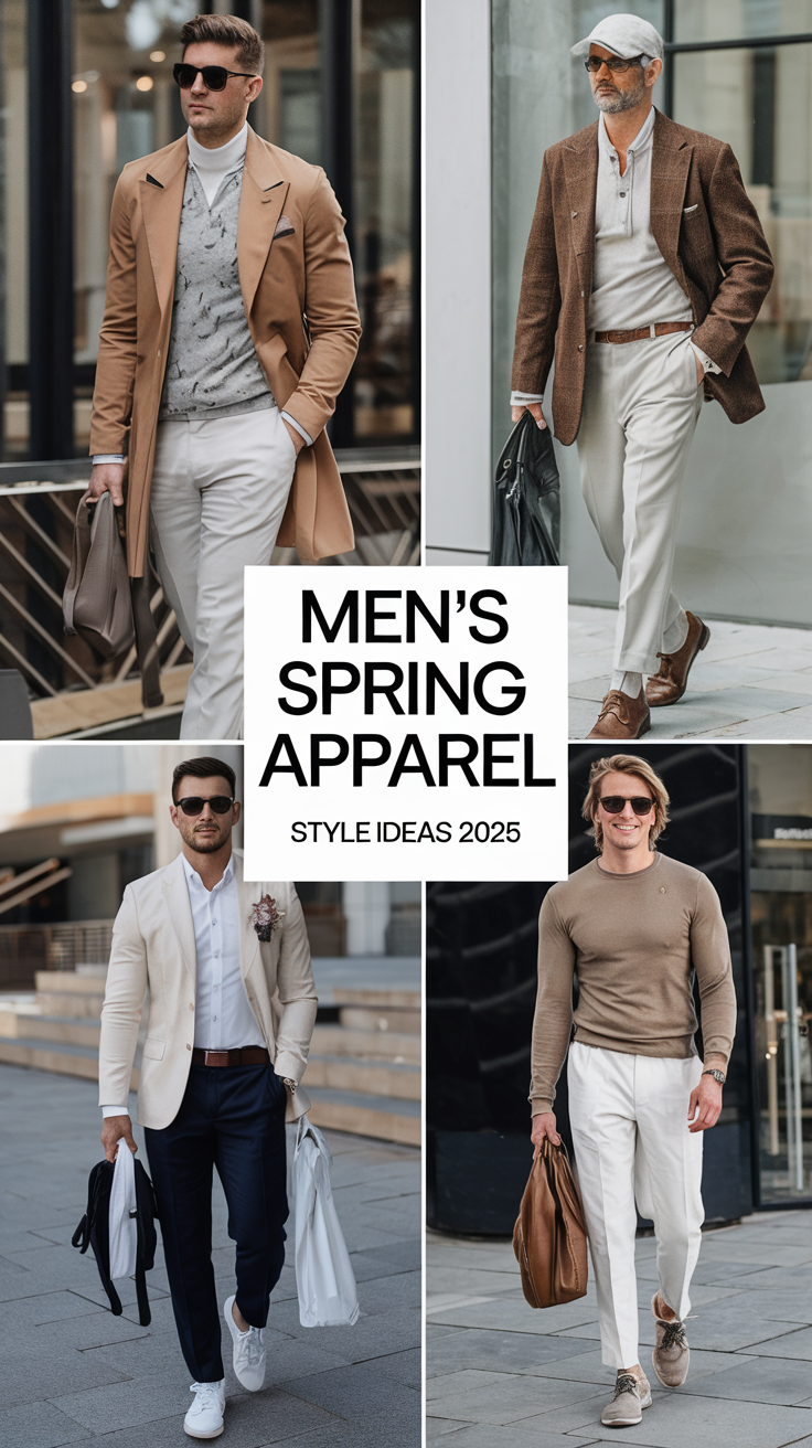 Men's Spring Apparel - 21 Style Ideas for 2025: Casual, Classy & Trendy Outfits