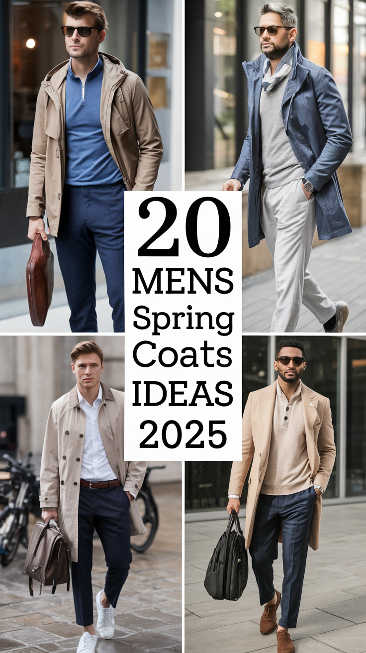 20 Best Mens Spring Coats Ideas 2025 – Stylish Men Spring Coat Outfit Trends