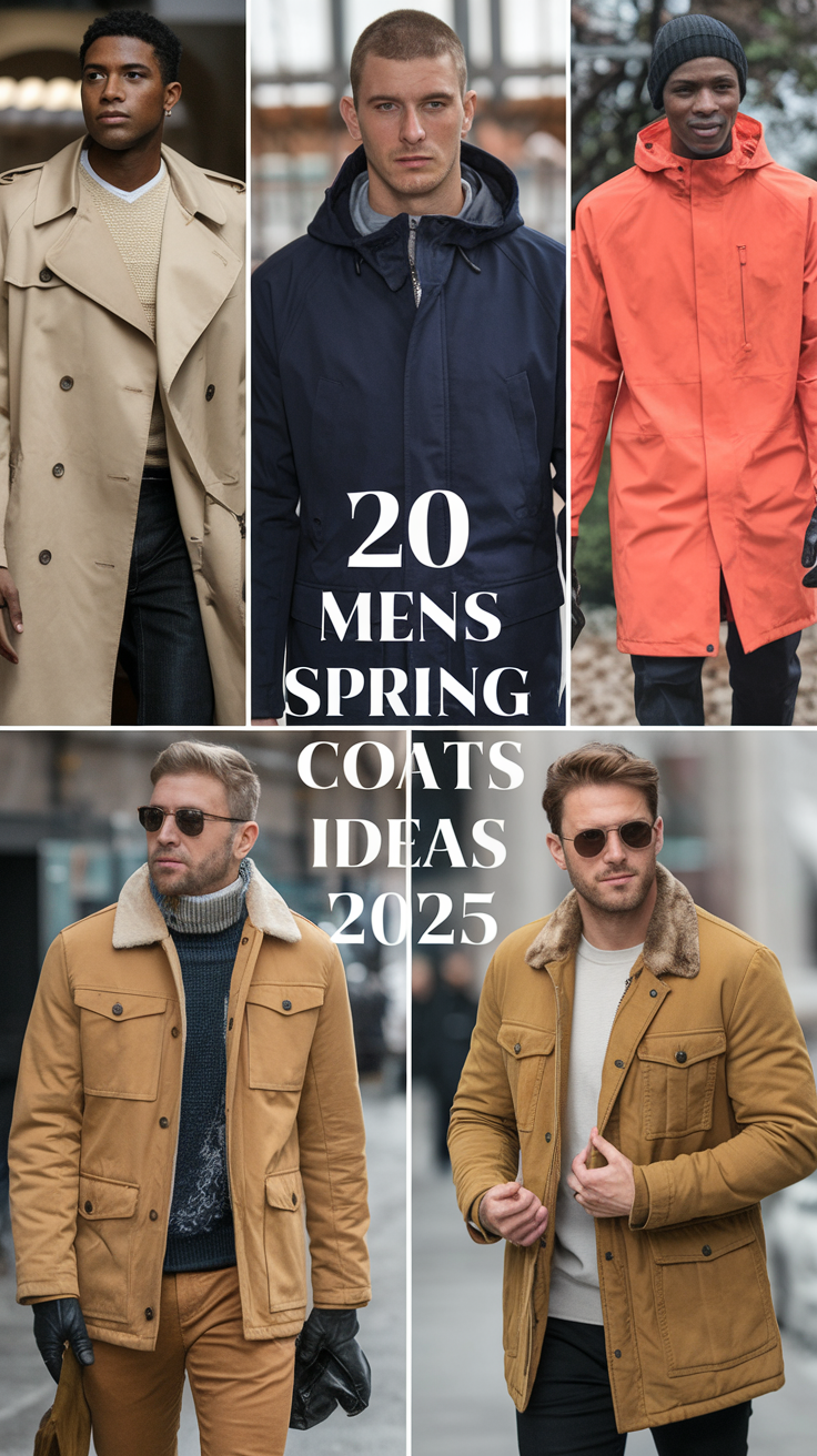 20 Best Mens Spring Coats Ideas 2025 – Stylish Men Spring Coat Outfit Trends