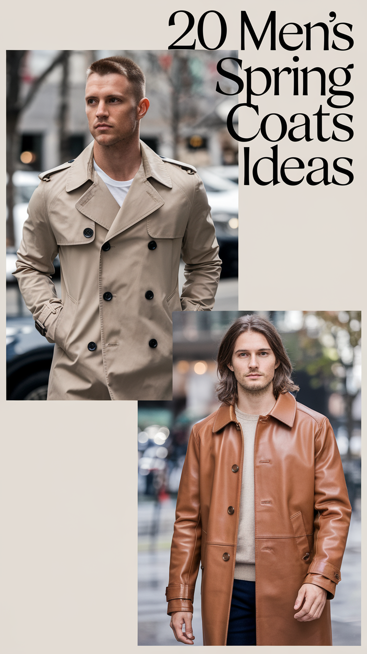 20 Best Mens Spring Coats Ideas 2025 – Stylish Men Spring Coat Outfit Trends