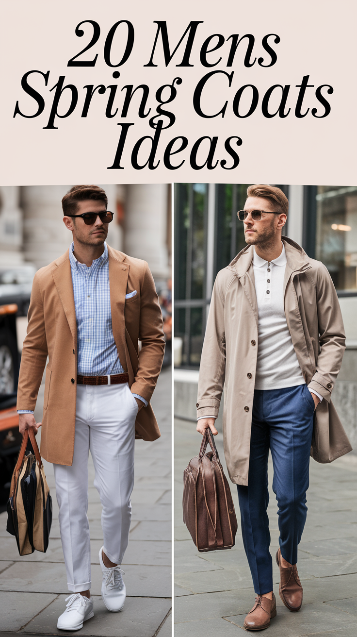 20 Best Mens Spring Coats Ideas 2025 – Stylish Men Spring Coat Outfit Trends