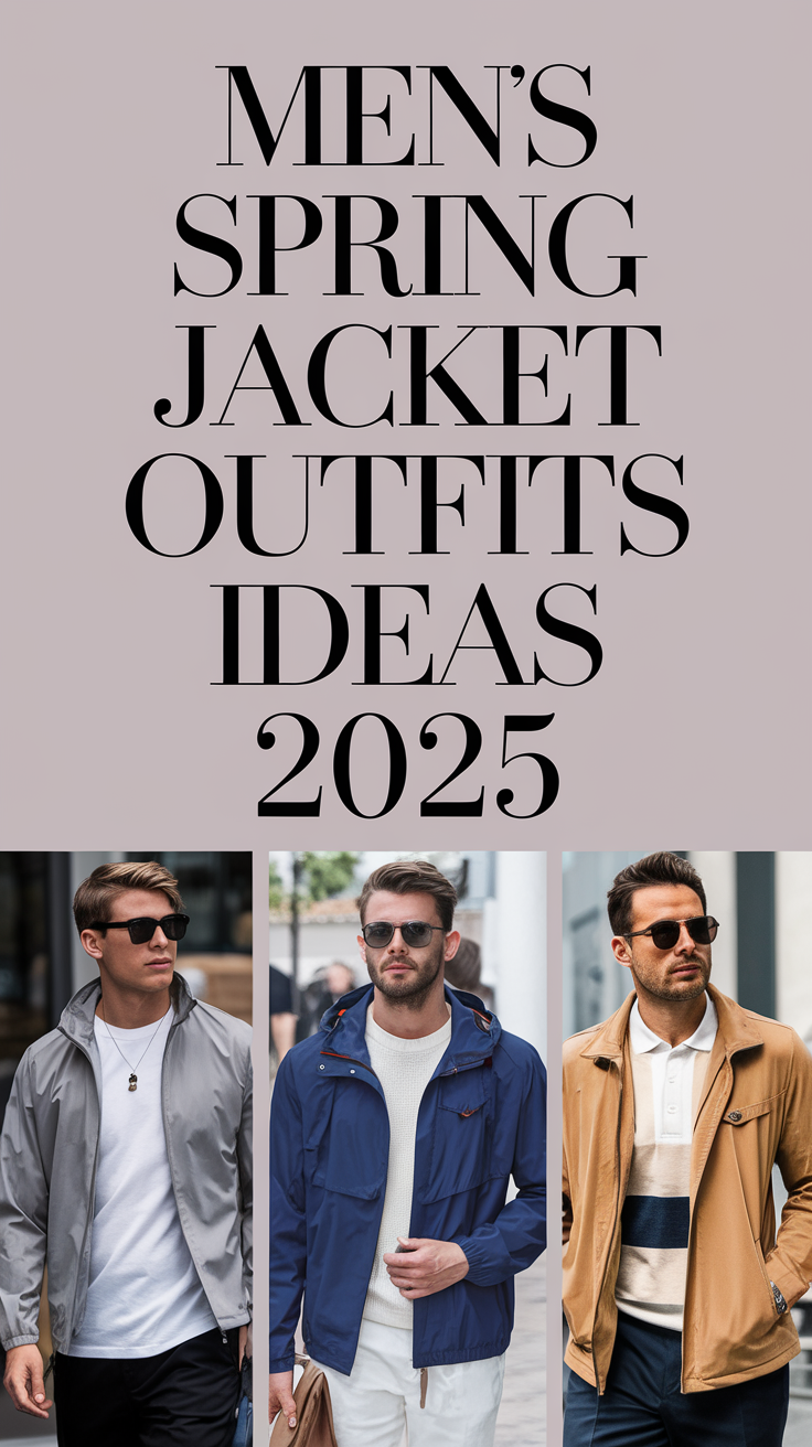 20 Stylish Mens Spring Jacket Outfits Ideas 2025 – Trendy, Casual & Work Looks