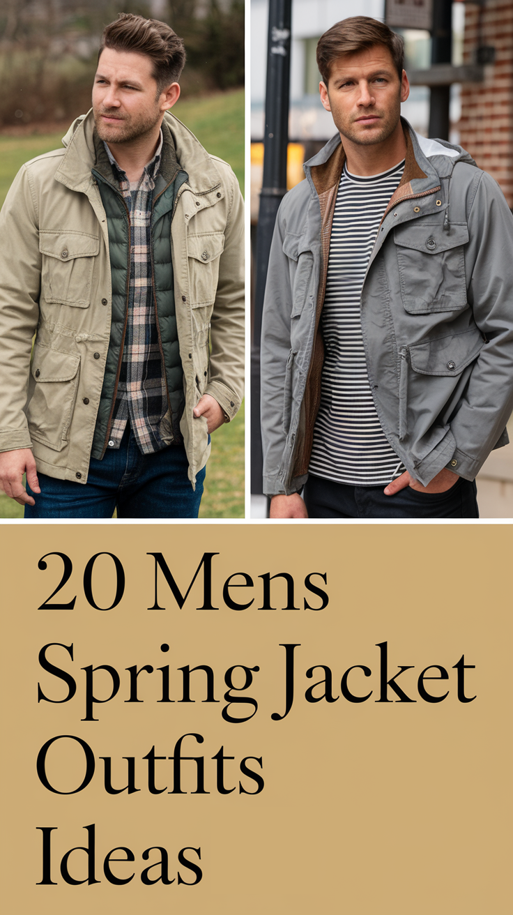 20 Stylish Mens Spring Jacket Outfits Ideas 2025 – Trendy, Casual & Work Looks