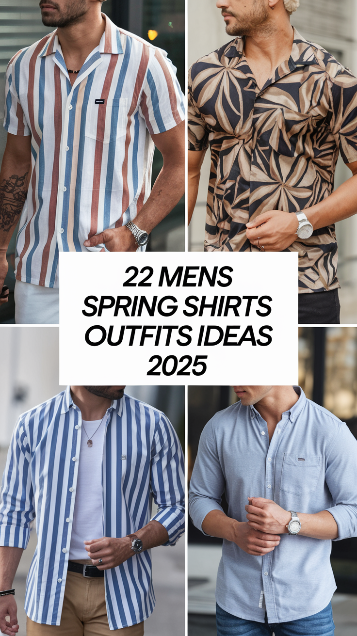 22 Mens Spring Shirts Outfits Ideas 2025 – Trendy, Aesthetic & Versatile Styles