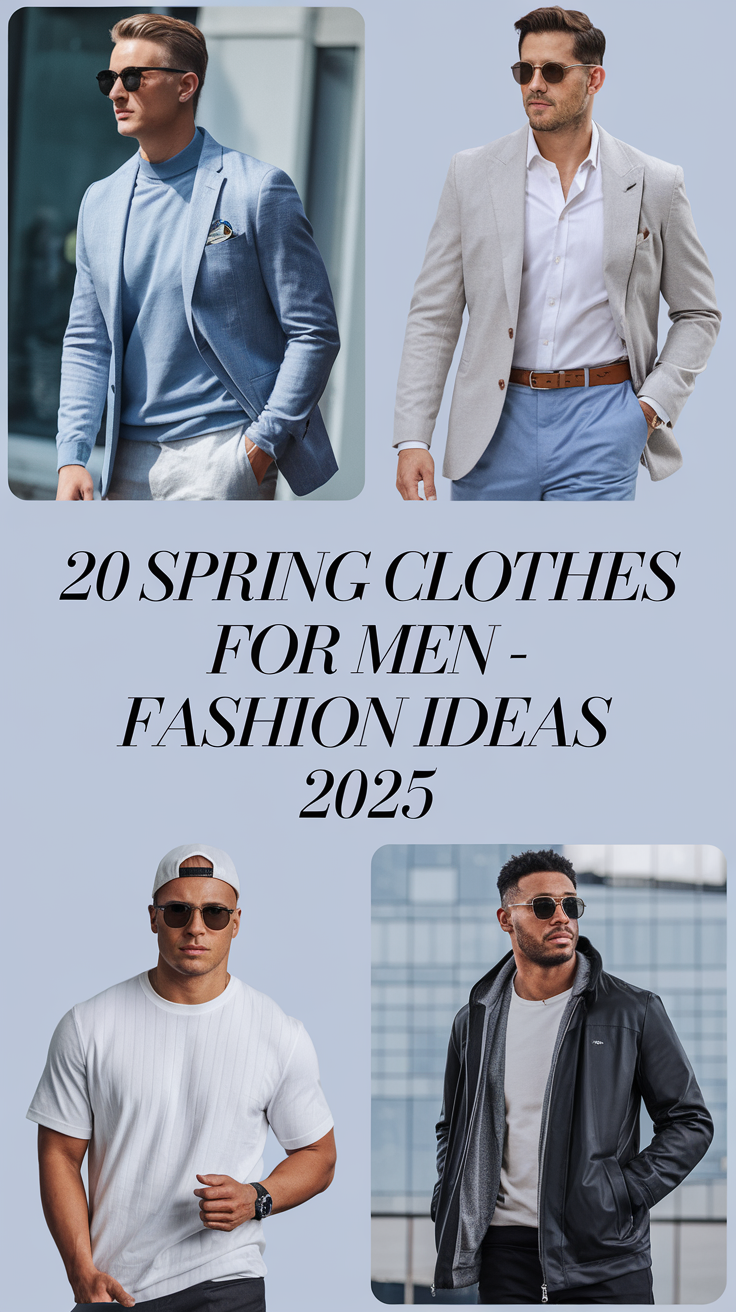 20 Spring Clothes for Men - Fashion Ideas 2025 | Casual & Formal Styles