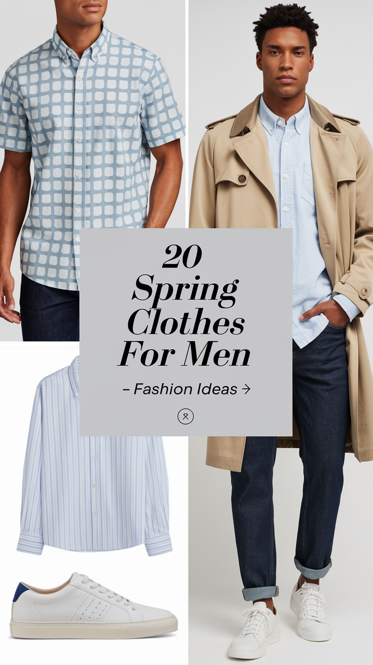 20 Spring Clothes for Men - Fashion Ideas 2025 | Casual & Formal Styles