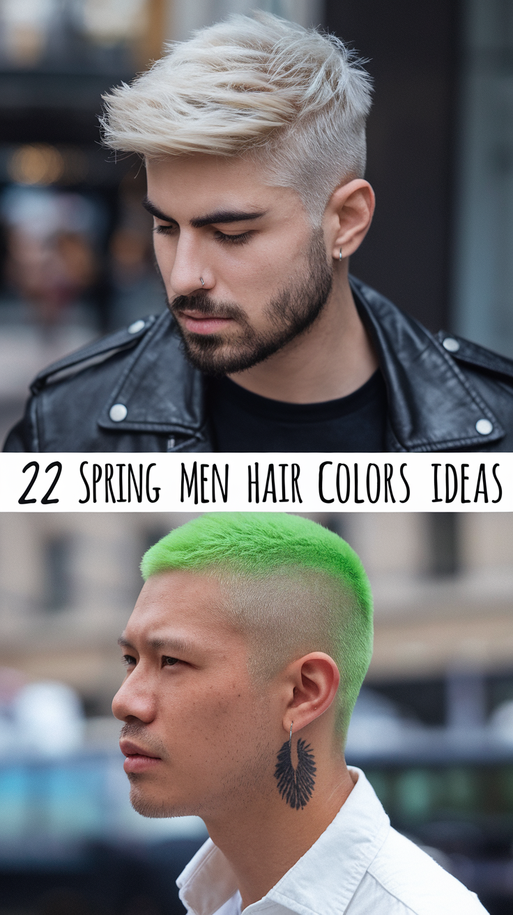 22 Spring Men Hair Colors Ideas 2025 – Trending Shades for Every Style