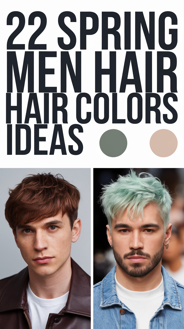 22 Spring Men Hair Colors Ideas 2025 – Trending Shades for Every Style