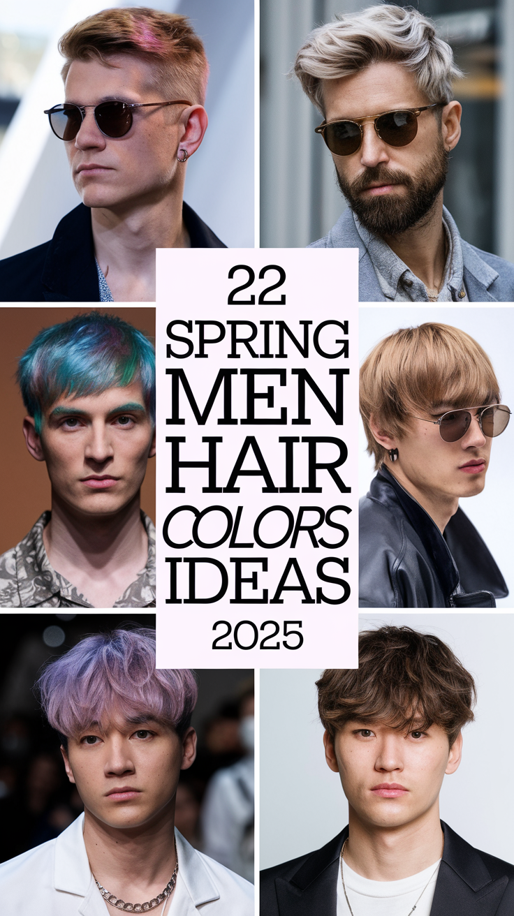 22 Spring Men Hair Colors Ideas 2025 – Trending Shades for Every Style