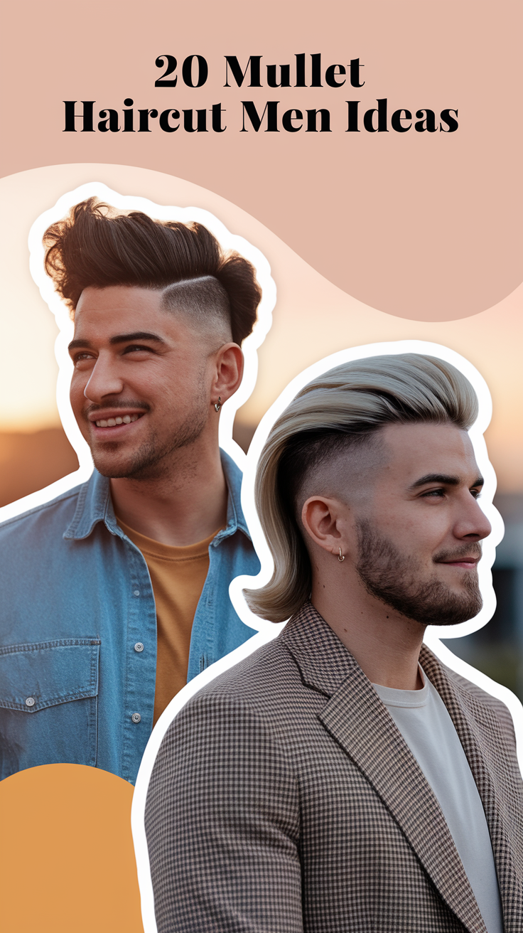 20 Best Mullet Haircut Men Ideas for 2025 – Curly, Straight, Long & Short Styles